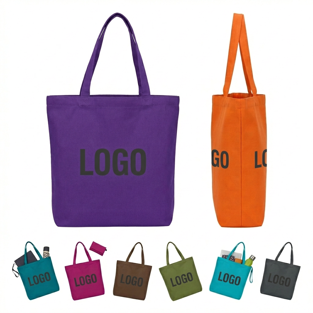 Classic Canvas Tote Bag in Vibrant Hues