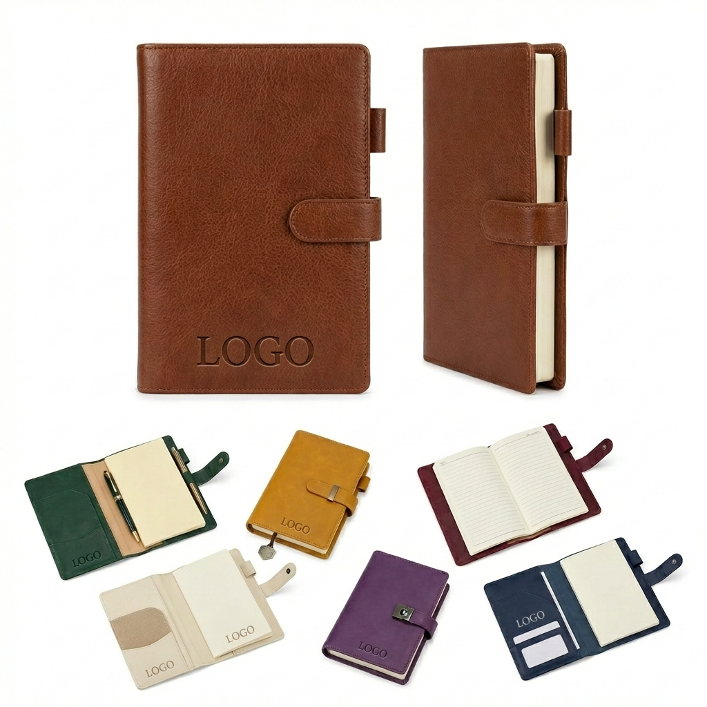 Classic Multi-Design Notepad Collection with Magnetic & Snap Closures
