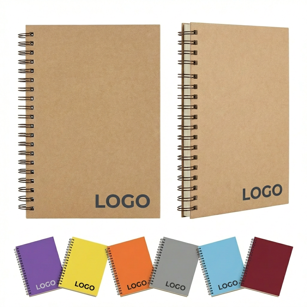 Sustainable Kraft Paper Notebook for Notes & Travel