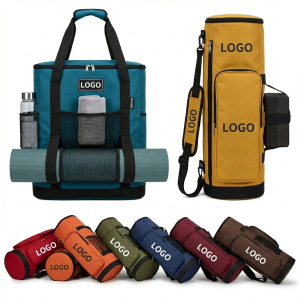 All-in-One Fitness Shoulder Bag for Yoga Mats and Workout Essentials