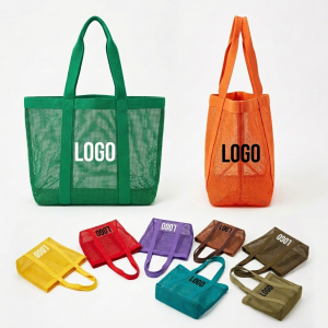 Premium Open-Top Mesh Tote Bag