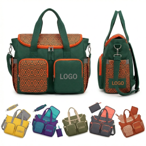 All-in-One Diaper Bag with Insulated Pockets & Changing Station