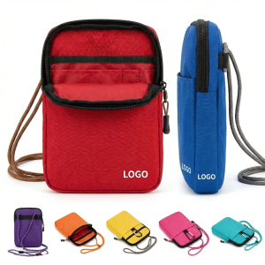 Multi-Color Zippered Lanyard Pouch for Event Badges & Essentials