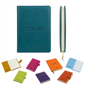 Lay-Flat Bound PU Leather Writing Journal with Acid-Free Paper & Bookmark