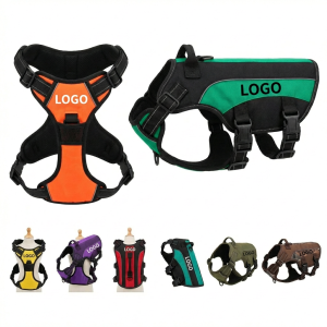 All-Season Adjustable Dog Harness with Reflective Trim